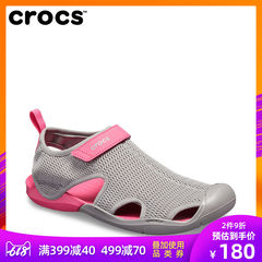 Crocs凉鞋 女士激浪酷网透气平底凉鞋 柔软耐磨沙滩鞋|205125
