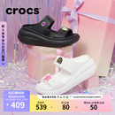 户外厚底鞋 Crocs卡骆驰泡芙凉鞋 坡跟鞋 207670 洞洞鞋 女鞋