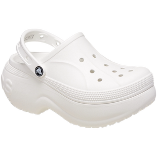 Crocs卡骆驰贝拉洞洞鞋户外沙滩鞋包头高跟女鞋厚底凉鞋|210062