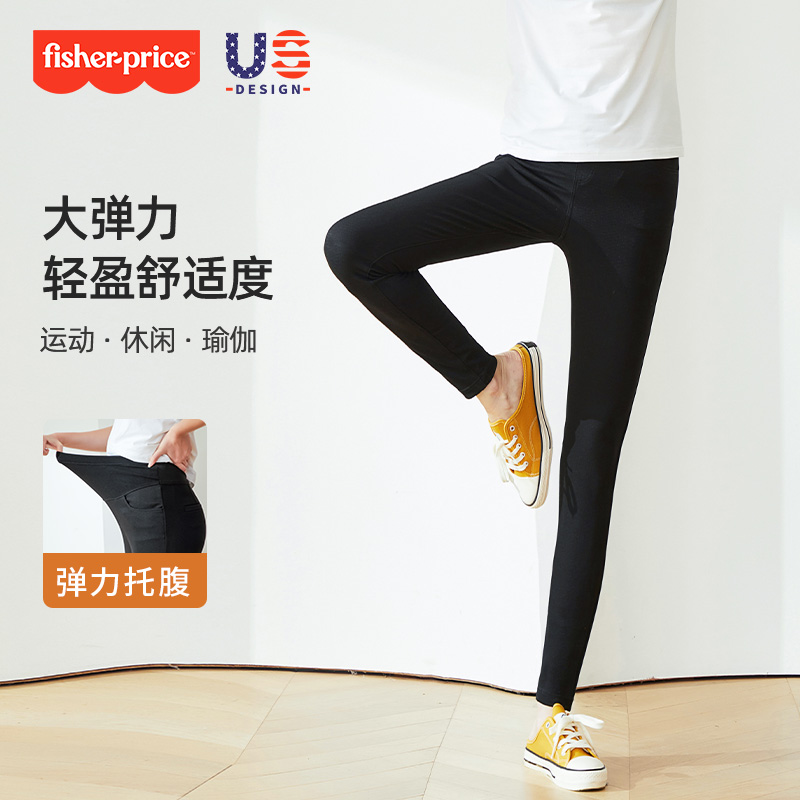 美国费雪孕早期魔术裤款外小脚