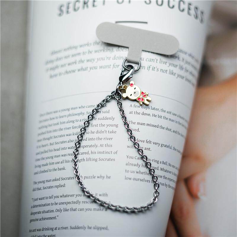 2025新款手机链可爱小熊挂饰高级感手机链手腕手机绳创意小众防丢