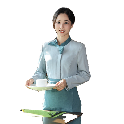 饭店服务员工作服秋冬长袖