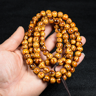 古玩收藏真品兽骨牙角马牙手串佛珠骨头牙角马槽牙骨珠手链文玩