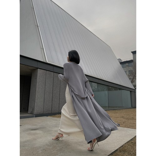 春夏万搭时髦防晒超长针织开衫