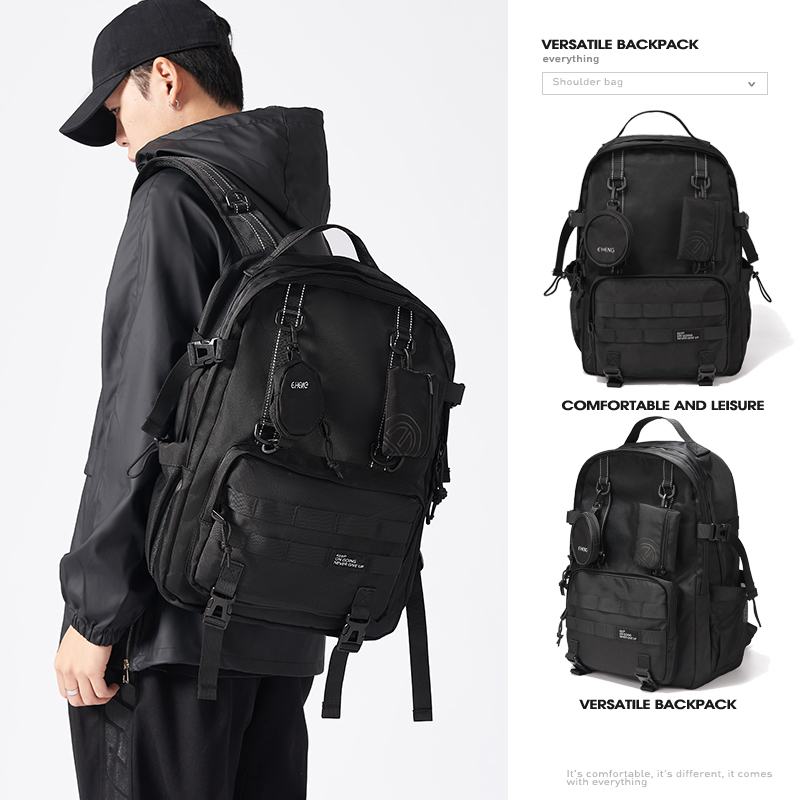 双肩背包男原创旅行学生书包日系