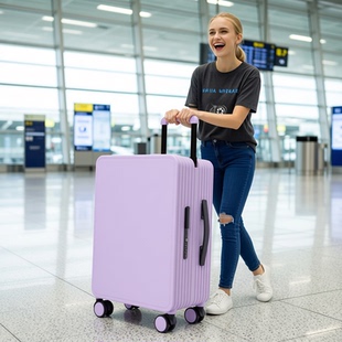 轻便硬壳行李箱ABS加PC手提箱海关锁宽拉杆24寸旅行箱2026新春款