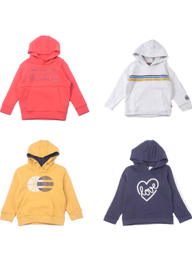 儿童春秋连帽卫衣外套法单男女童休闲百搭保暖上衣夹克拉链衫3岁