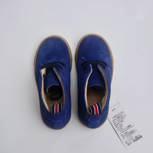 儿童春秋冬休闲皮鞋法轻奢男童高帮软牛皮英伦风鞋子真皮童鞋