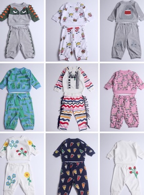 SMC有机棉儿童春秋卫衣卫裤套装全棉圆领套头衫休闲外套粉丝福利