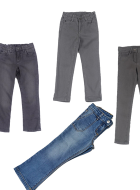 法轻奢男女童秋冬长裤洋气有型全棉直筒裤休闲百搭修身有型牛仔裤