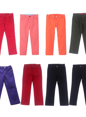 法单J家男女童春秋长裤洋气有型全棉直筒裤休闲百搭修身有型裤子