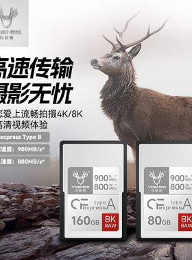 沃斯耐CFexpress适用索尼cfa存储卡Type-A FX6/FX3/A7S3/A1/a7m4