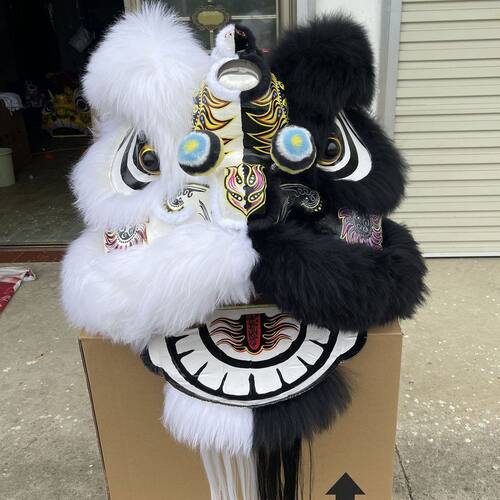 羊毛南狮醒狮舞狮头双人舞狮道具