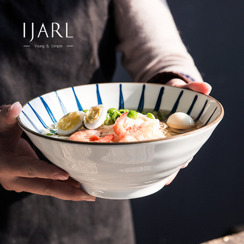 ijarl日式复古陶瓷碗面碗家用