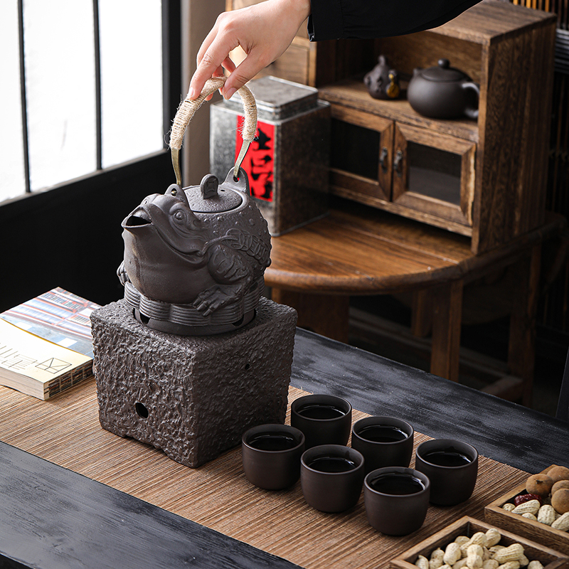 原矿无釉明火烧水壶大容量陶瓷