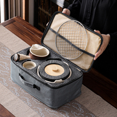 围炉煮茶烤火炉套装 烤奶罐罐茶壶室内户外炭炉侧把壶便携式 手提包