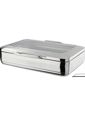 KINGO南洋精工 商用不锈钢 J1930系列自助餐炉玻璃盖圆形保温汤炉