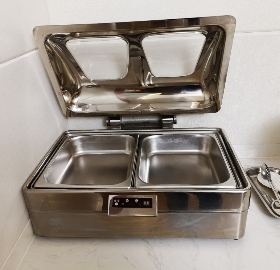 香港 BAVA 巴菲可视可调温电加热长方形餐炉  布菲炉 温控数控