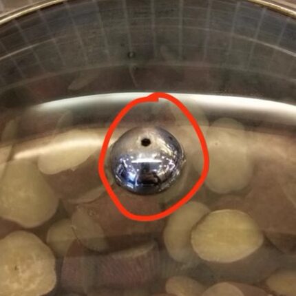 KINGO南洋精工餐炉盖子配件 D102 玻璃 全钢圆形自助餐炉气孔帽子
