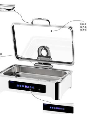 新力士SUNNEX 干式免加水电加热布菲炉W21-1162M7空气加热自助餐