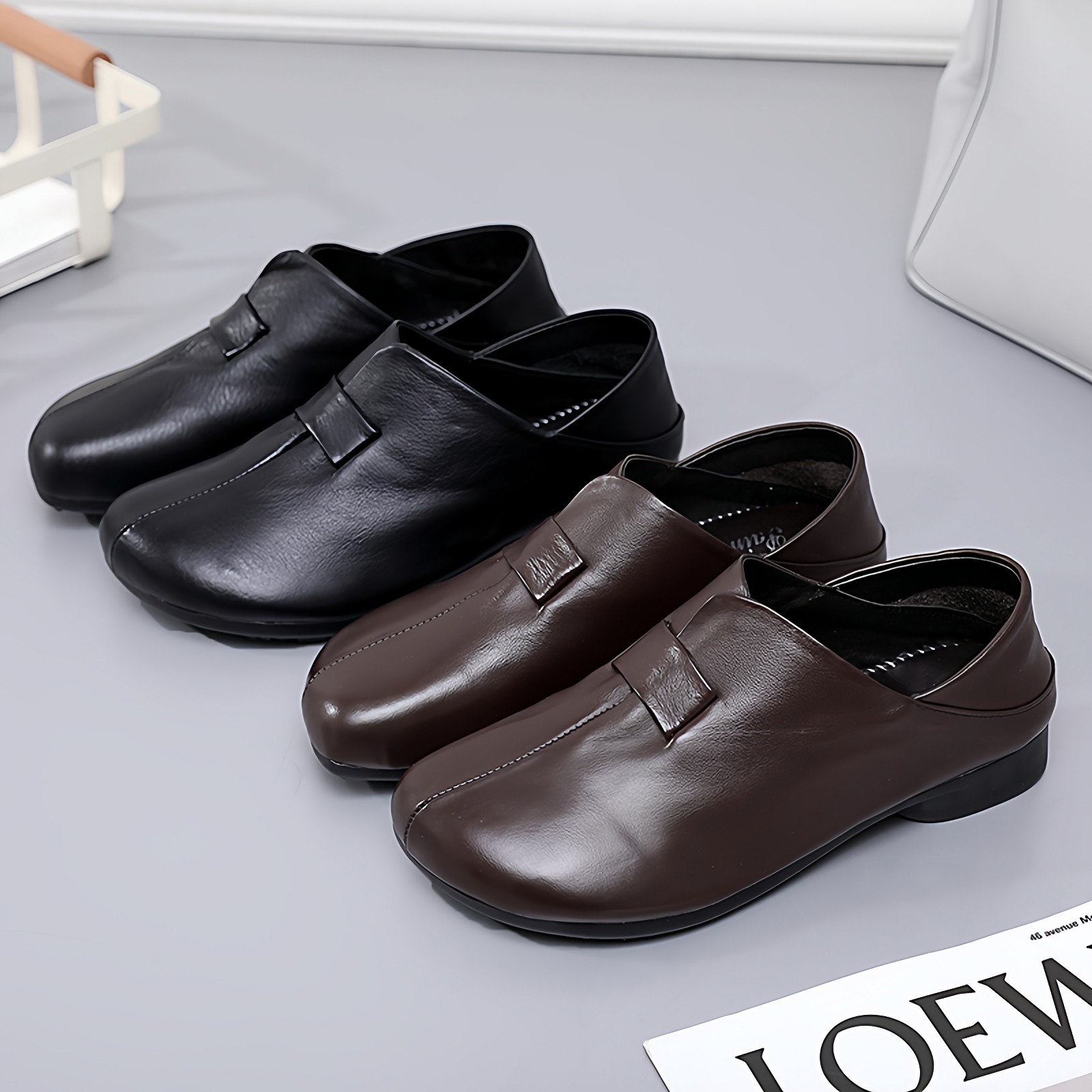 42码女皮鞋真皮深口单鞋女复古平底软底套脚休闲妈妈鞋舒适奶奶鞋,女鞋,深口单鞋,淘宝优惠券,粉丝福利购,淘宝优惠卷