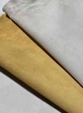 黄色/浅灰色布纹猪皮猪八戈 1.4mm 硬挺 平均6尺 60/张