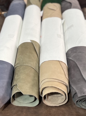 绒感细！古法鞣制！美国Horween smooth chamois 霍尔文磨砂牛皮