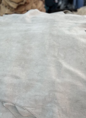 意大利Maryam鹿皮！灰色植鞣鹿皮反绒皮1.4mm 鞋材包料 真皮鹿皮