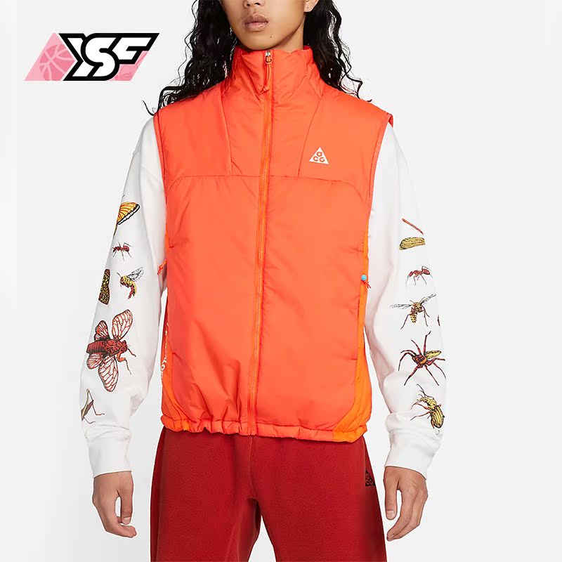 Nike/耐克正品2022冬季男女款运动休闲立领保暖棉马甲 DQ5778-891