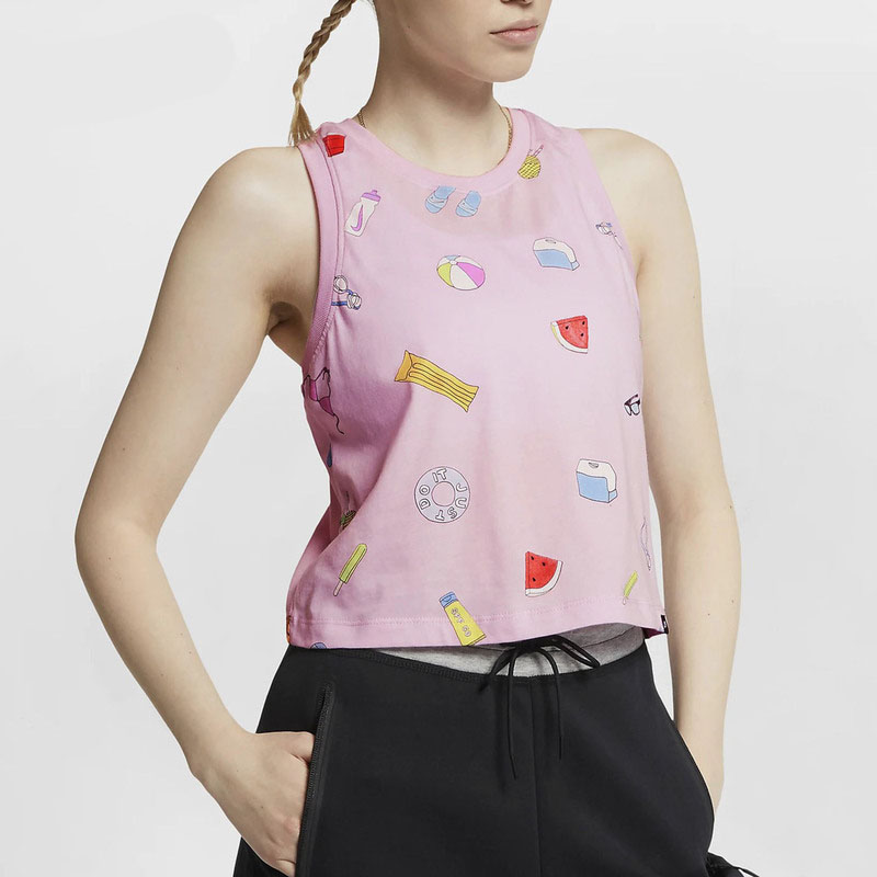 Nike/耐克正品图案印花女子背心