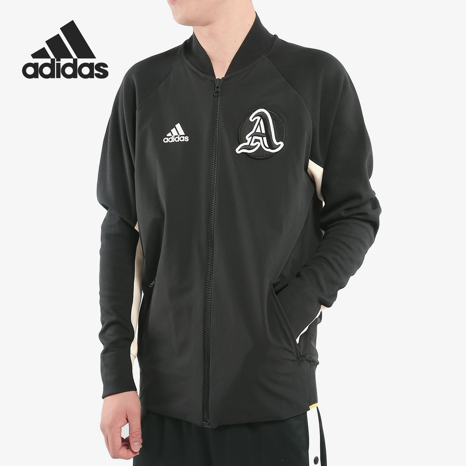 Adidas/阿迪达斯正品男子时尚潮流运动舒适宽松拉链外套EA0372-封面