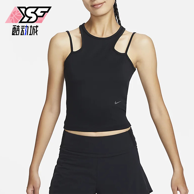Nike/耐克正品2023新款女子运动时尚圆领无袖背心DX6488-010