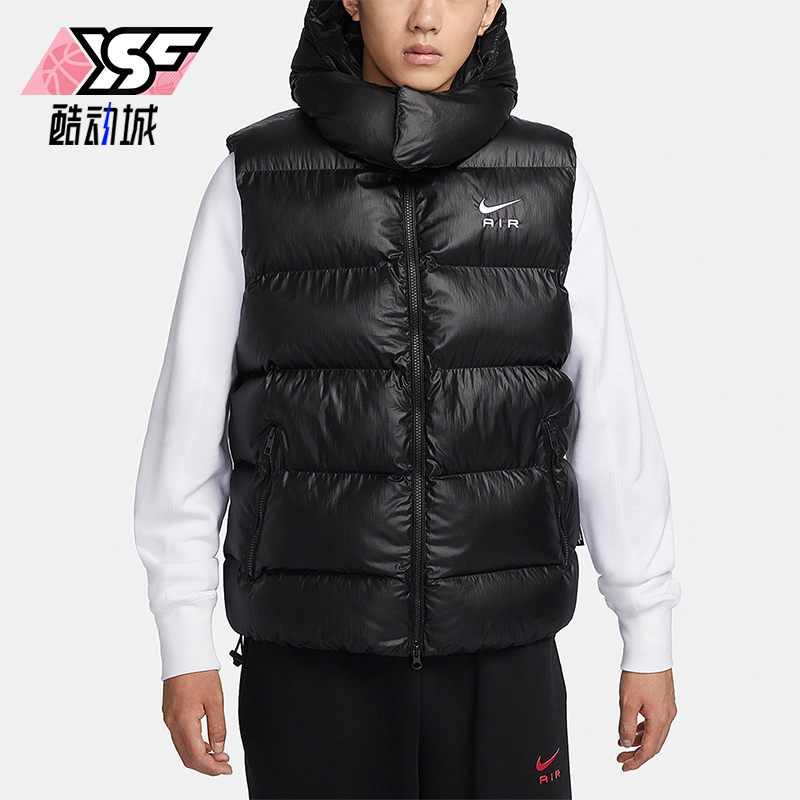 耐克正品男子保暖运动棉马甲