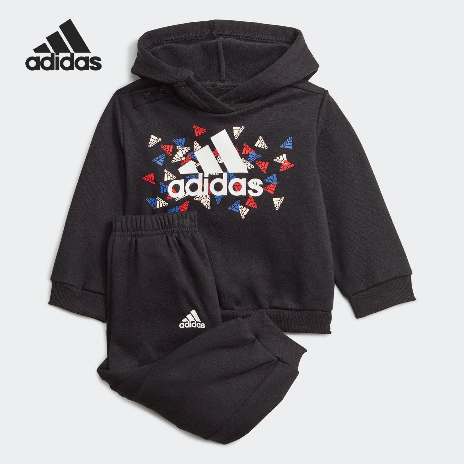 Adidas/阿迪达斯正品休闲婴童时尚潮流运动舒适两件套 GT9502,童装/婴儿装/亲子装,套装,淘宝优惠券,粉丝福利购,淘宝优惠卷