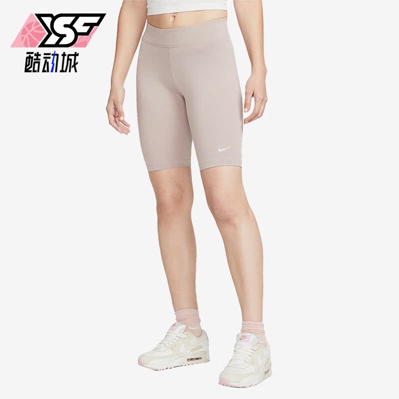 Nike/耐克正品夏季女子单车运动紧身中腰刺绣短裤CZ8527-272