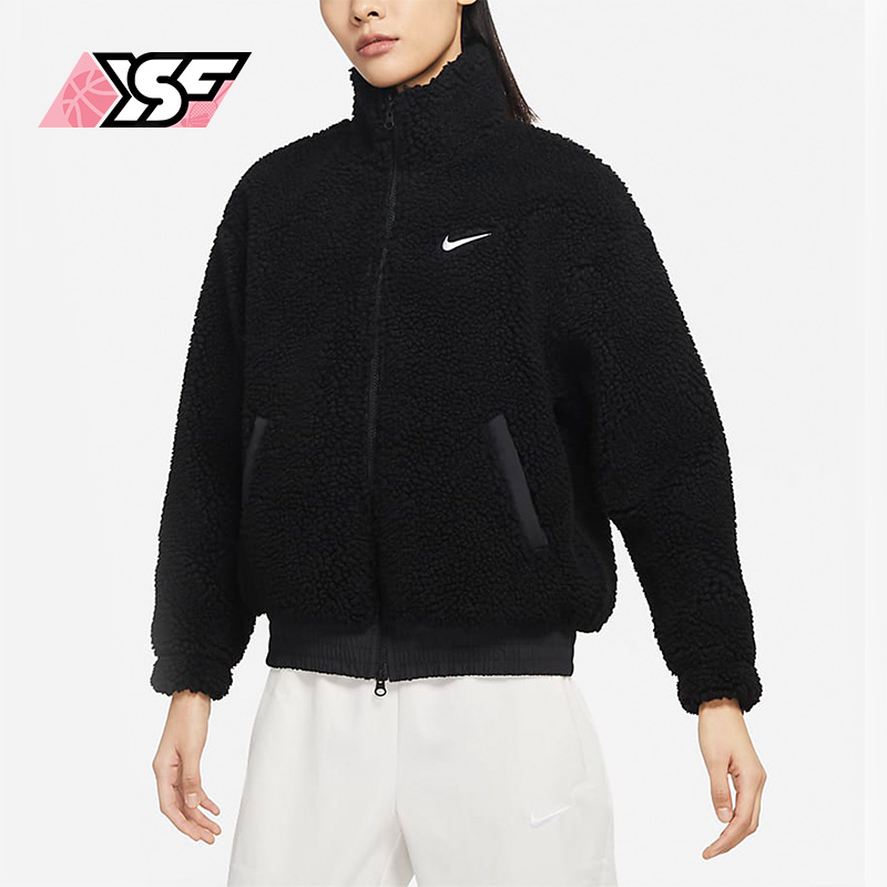 耐克正品新款女子仿羊羔绒外套