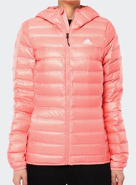 Adidas/阿迪达斯正品2019新款女子休闲连帽轻薄运动羽绒服BQ1973