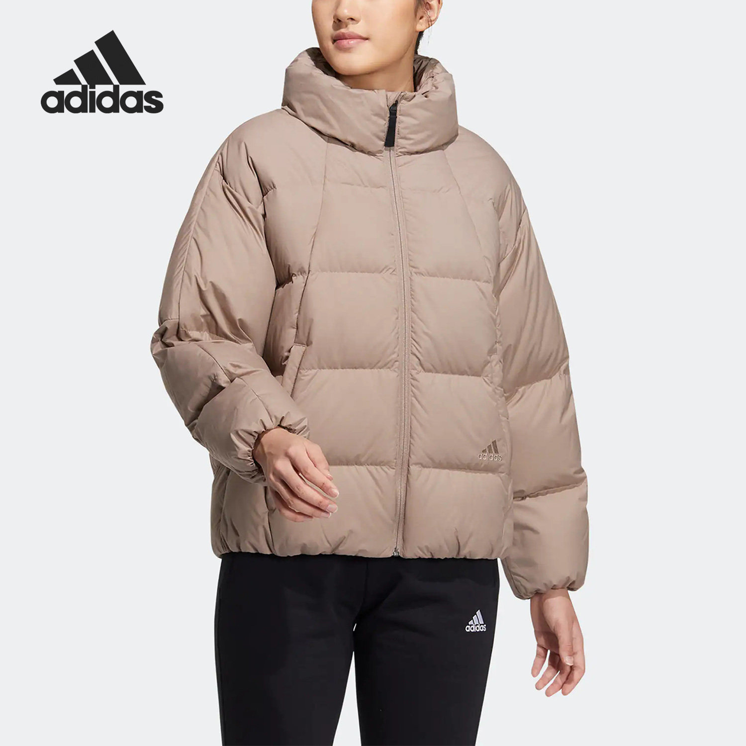 Adidas/阿迪达斯正品冬季新款女子立领保暖运动羽绒服外套 HN2111