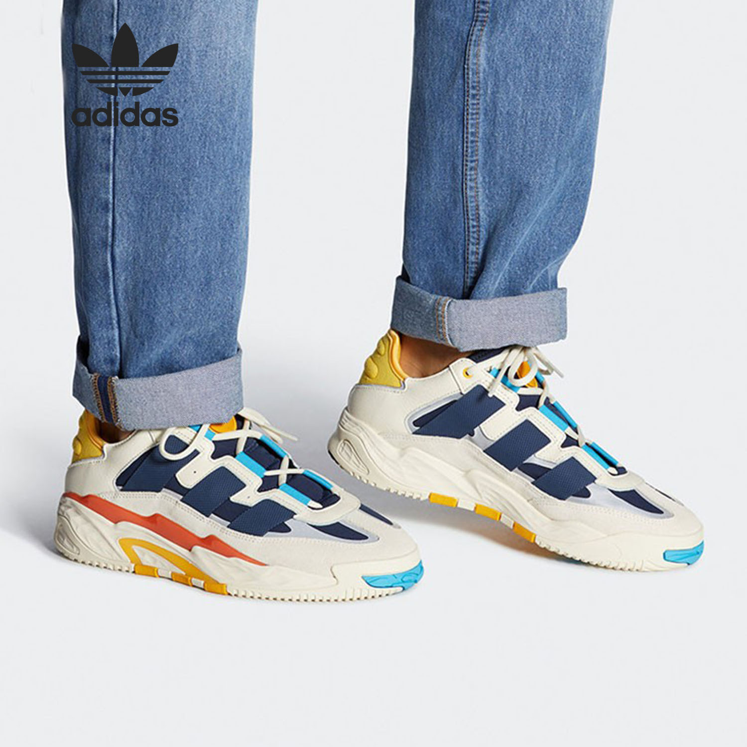 adidas/阿迪达斯正品三叶草niteball男女耐磨经典运动鞋 fv4842