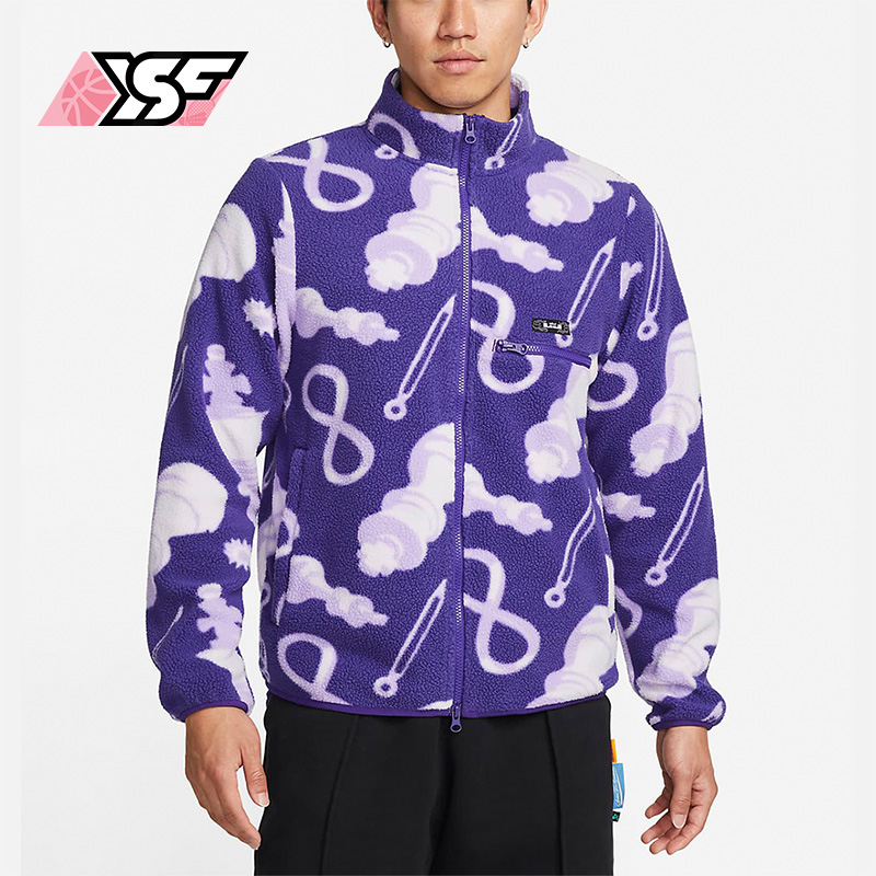 耐克男运动保暖防风仿羊羔绒外套