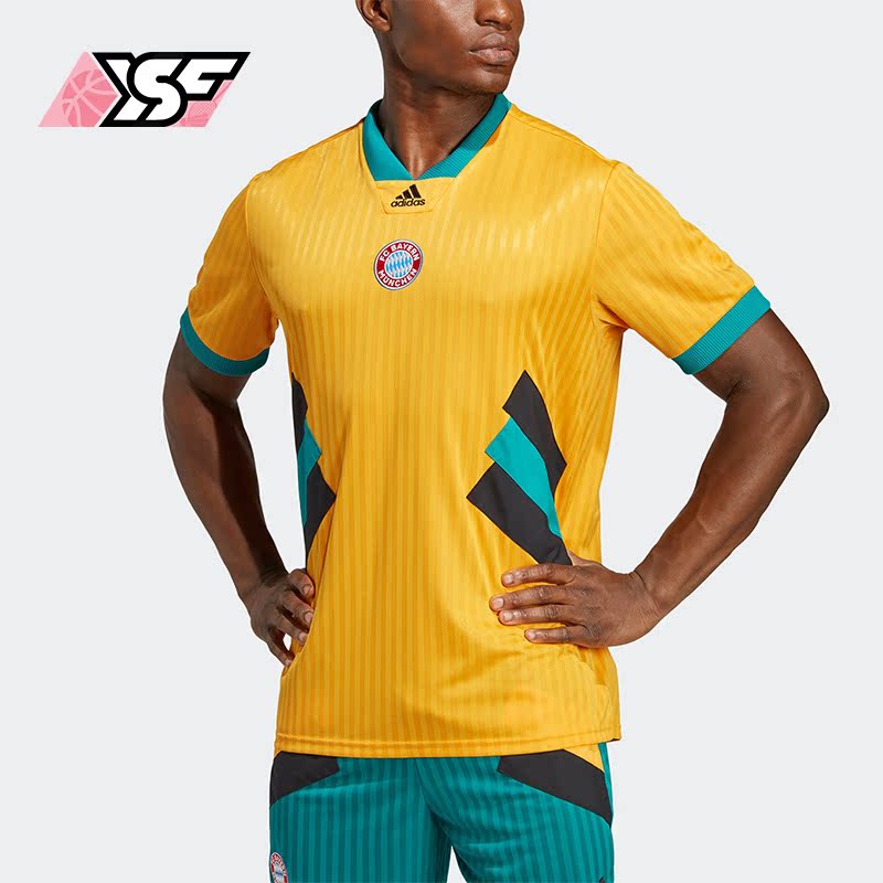 阿迪达斯足球运动休闲男T恤球衣