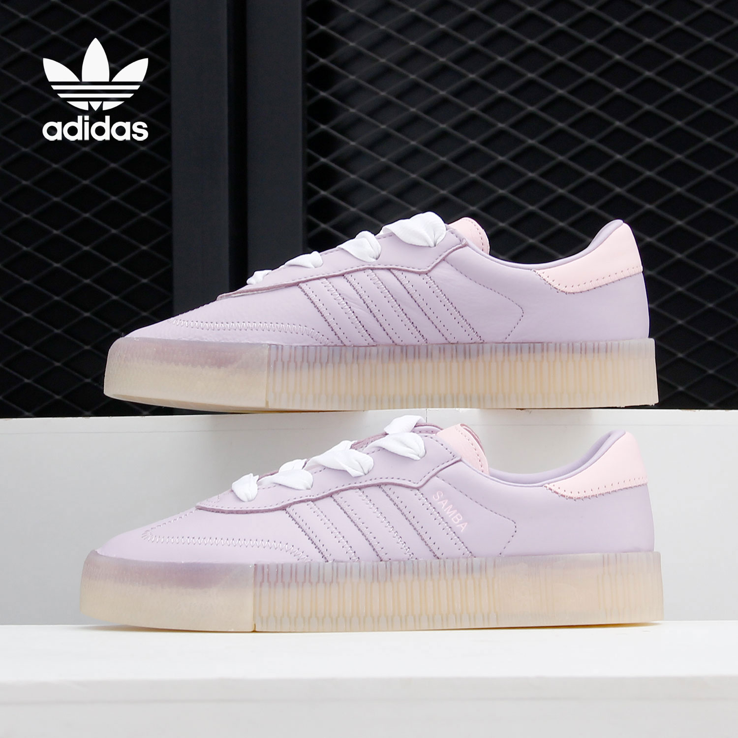 Adidas/阿迪达斯正品三叶草SAMBAROSE W女子经典运动鞋 FY3031