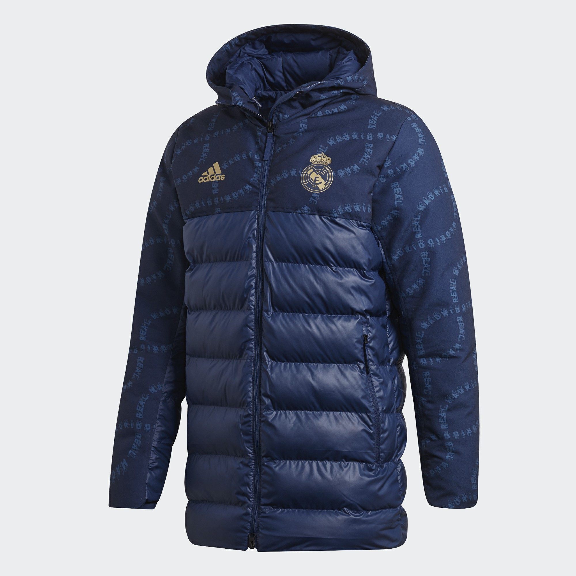 Adidas/阿迪达斯正品 2019冬季男子皇马足球训练运动棉服 DX8706