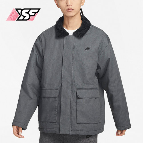 Nike/耐克正品男子休闲百搭运动训练保暖夹克加绒外套FD6683-068