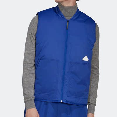 Adidas/阿迪达斯正品2022新款男子保暖运动棉马甲HN1931