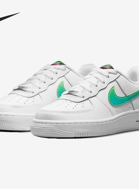 Nike/耐克正品AIR FORCE 1 AF1儿童休闲舒适低帮运动鞋DJ5154-100