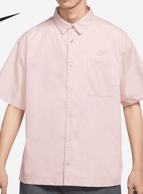 Nike/耐克正品2021宽松男子休闲翻领短袖T恤NIKE TEE DM8686-222