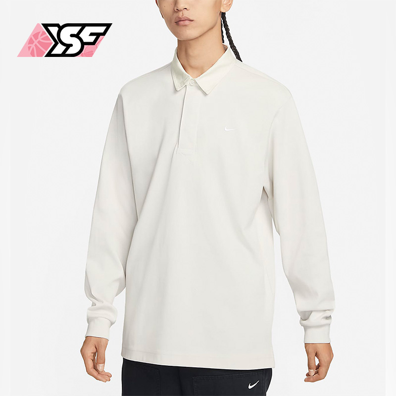 Nike/耐克正品Solo Swoosh男子休闲舒适翻领运动卫衣DQ5222-030