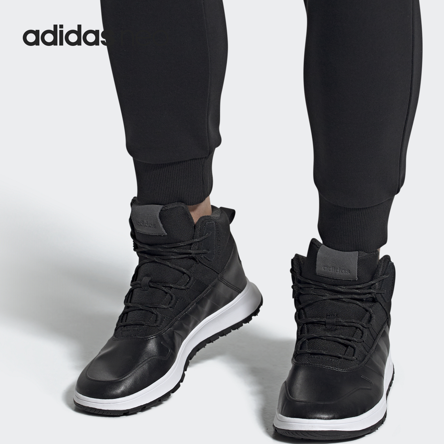 阿迪达斯男女冬季保暖加绒篮球鞋