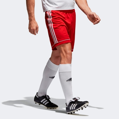 阿迪达斯足球男足球短裤校园红